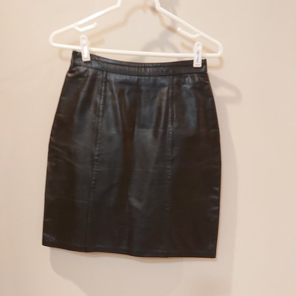 Leather Skirt - Picture 1 of 10